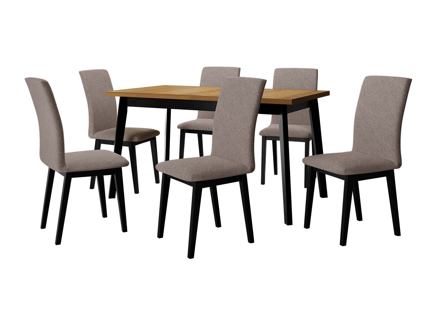 Trpezarijski set Victorville 322 (Crno)