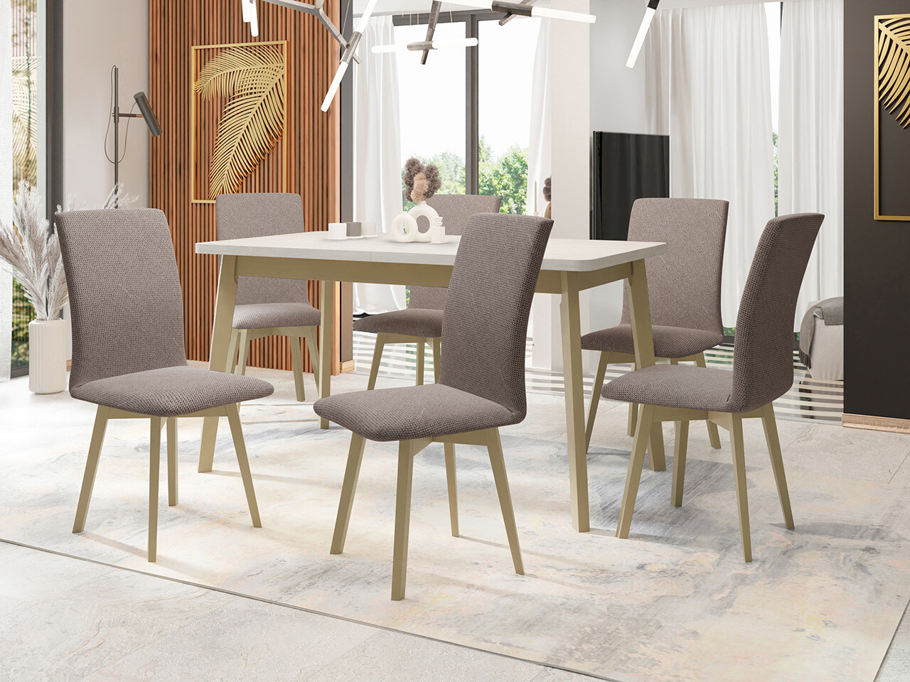 Trpezarijski set Victorville 323 (Sonoma hrast)