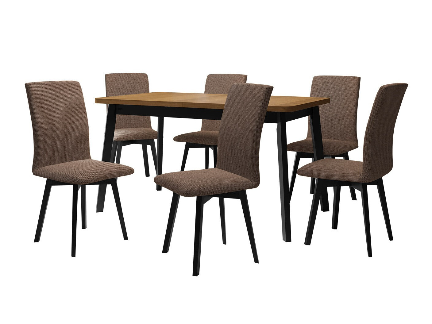 Trpezarijski set Victorville 324 (Crno)