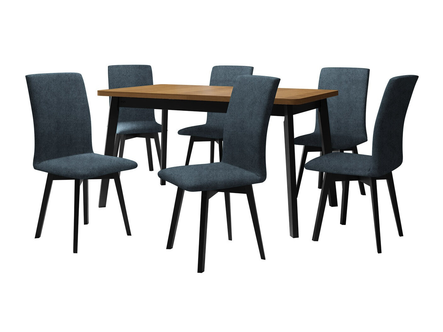 Trpezarijski set Victorville 324 (Crno)