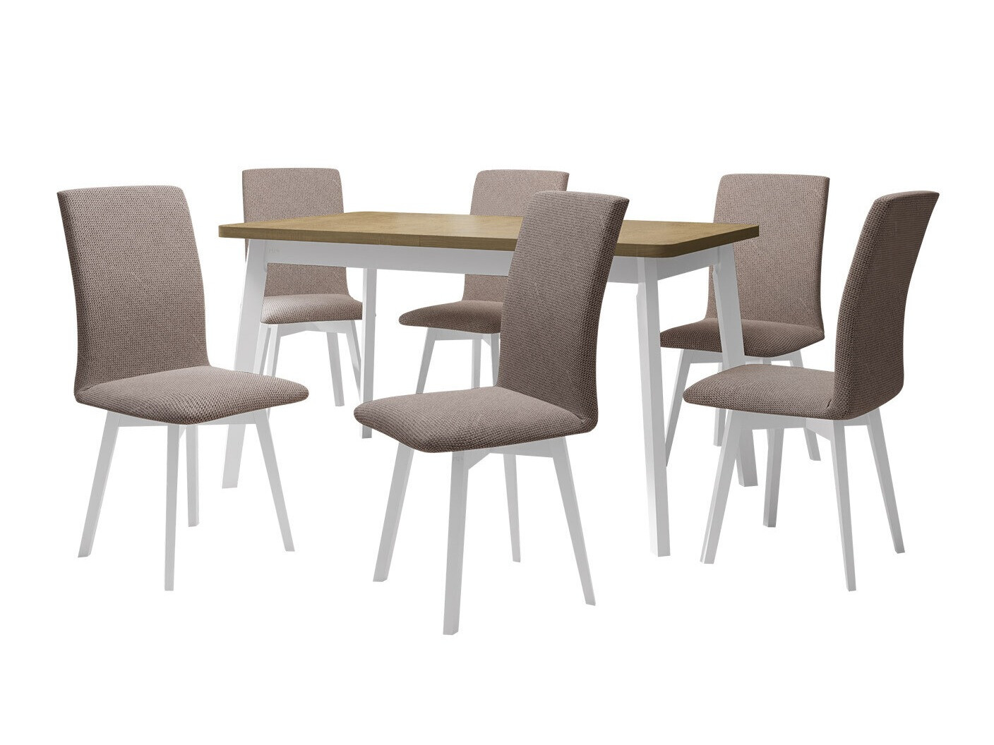 Trpezarijski set Victorville 325 (Belo)