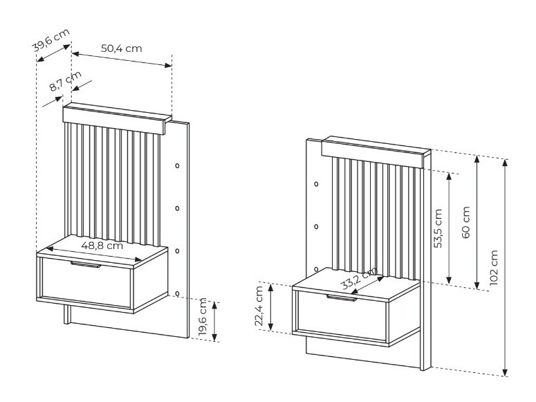 Set noćnih ormarića Lusone 105