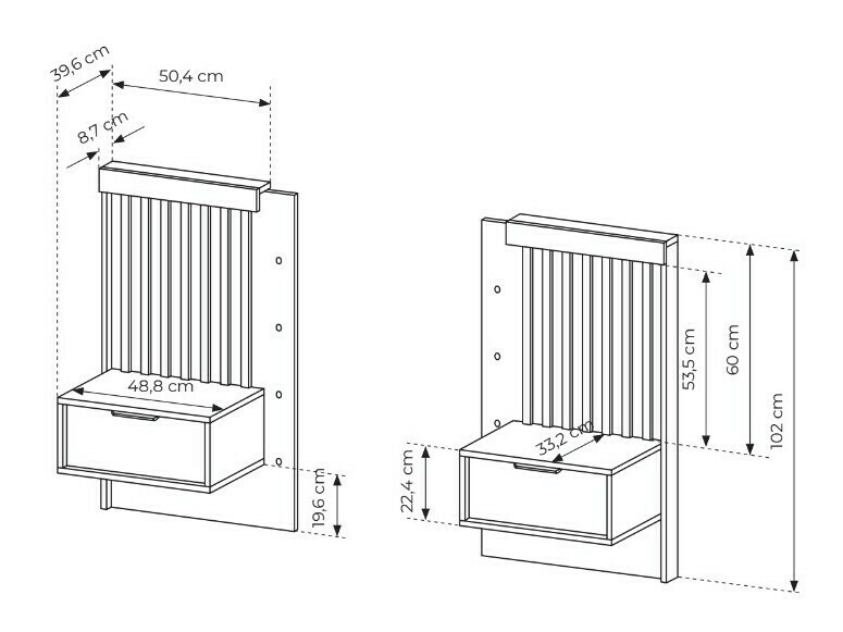 Set noćnih ormarića Lusone 105