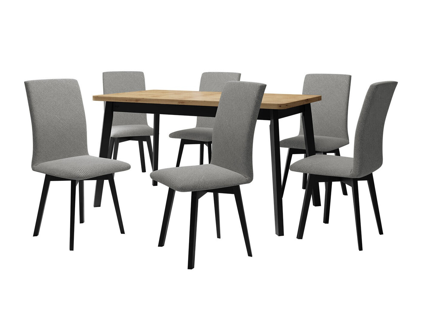 Trpezarijski set Victorville 326 (Crno)