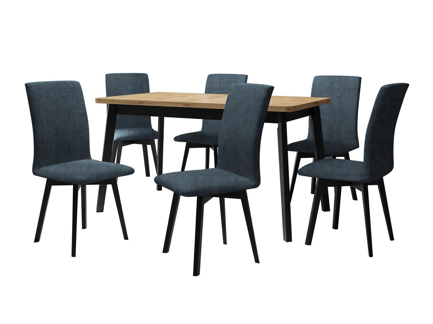 Trpezarijski set Victorville 326 (Crno)