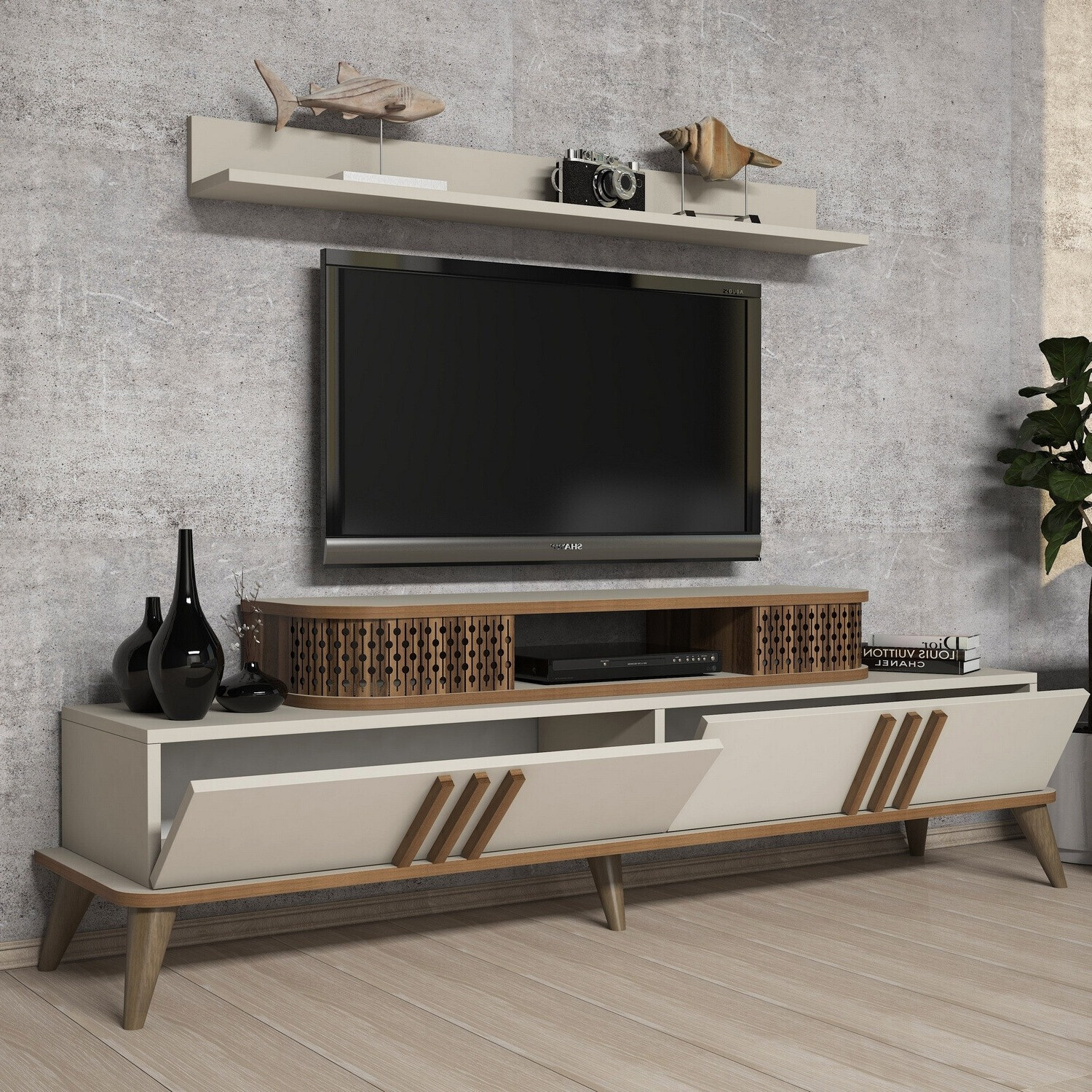 Set za dnevnu sobu Kailua 385 (Krem)