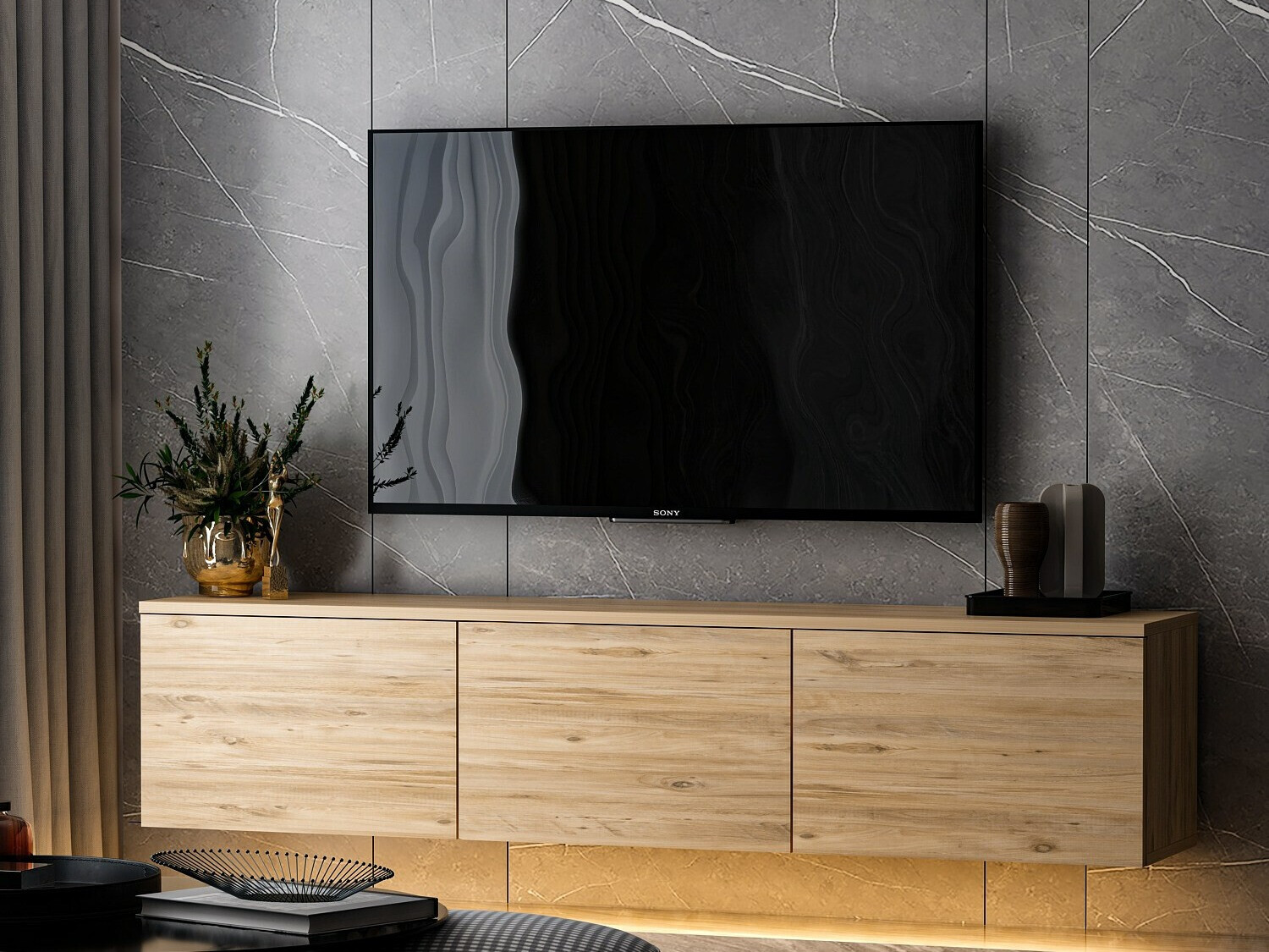 TV komoda Kailua 408 (Bor)
