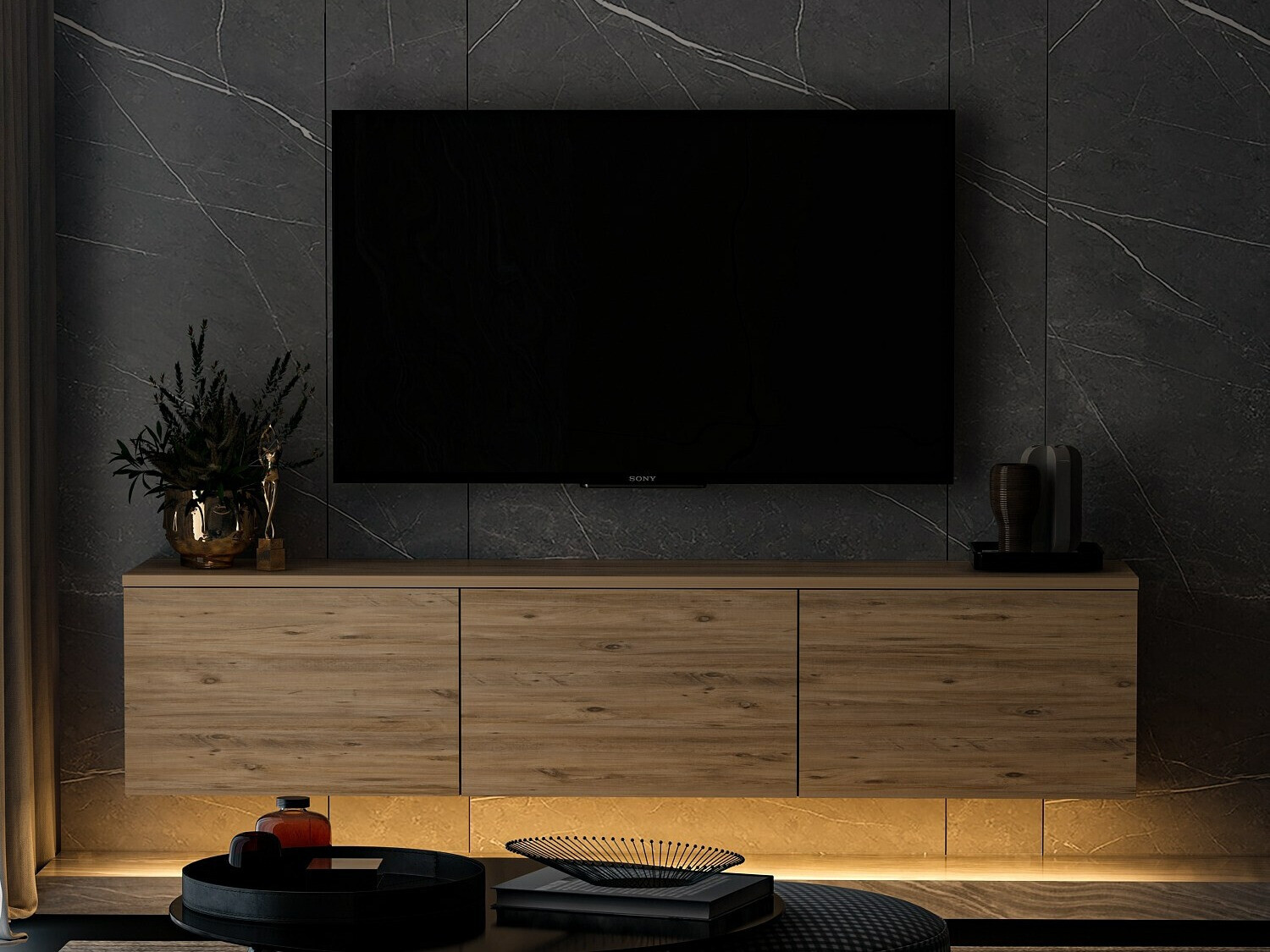 TV komoda Kailua 408 (Bor)
