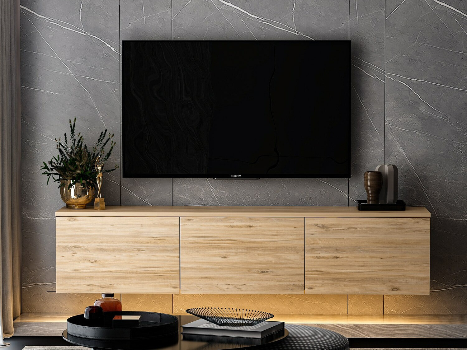 TV komoda Kailua 408 (Bor)