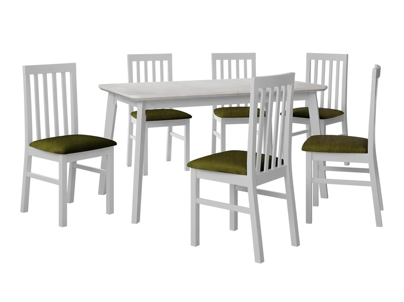 Trpezarijski set Victorville 267 (Belo)