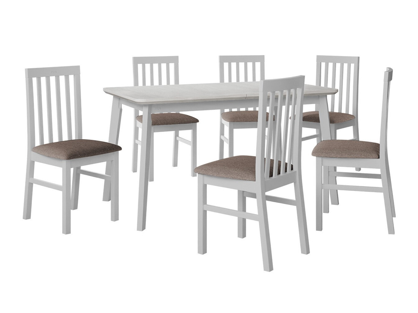 Trpezarijski set Victorville 267 (Belo)