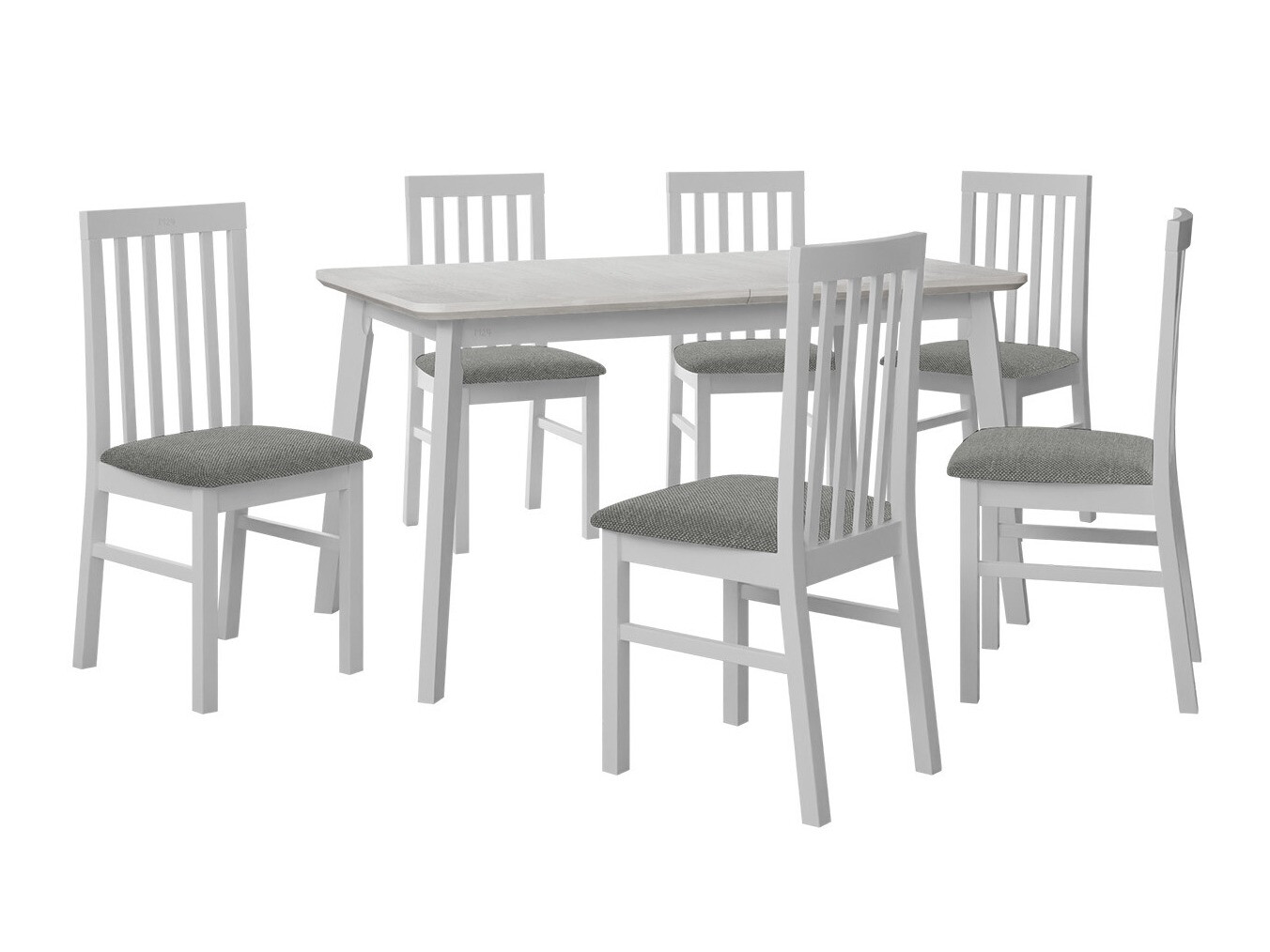 Trpezarijski set Victorville 267 (Belo)