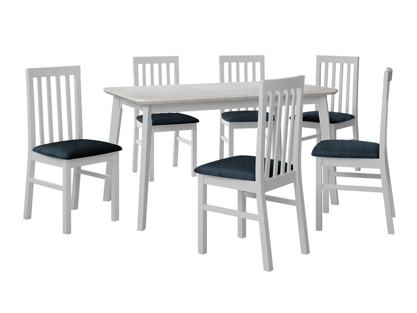 Trpezarijski set Victorville 267 (Belo)