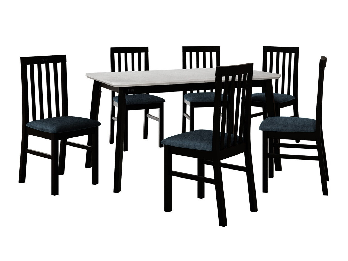 Trpezarijski set Victorville 267 (Crno)