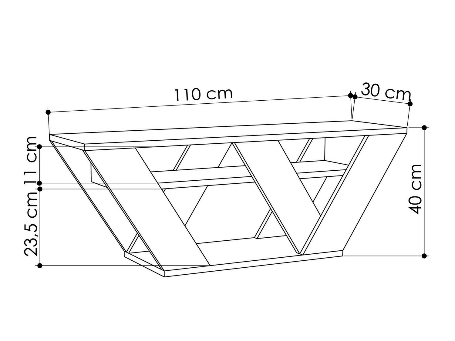 TV komoda Kailua 457 (Antracit)