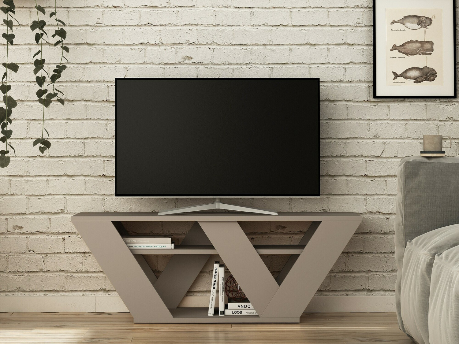 TV komoda Kailua 457 (Svetlo smeđa)