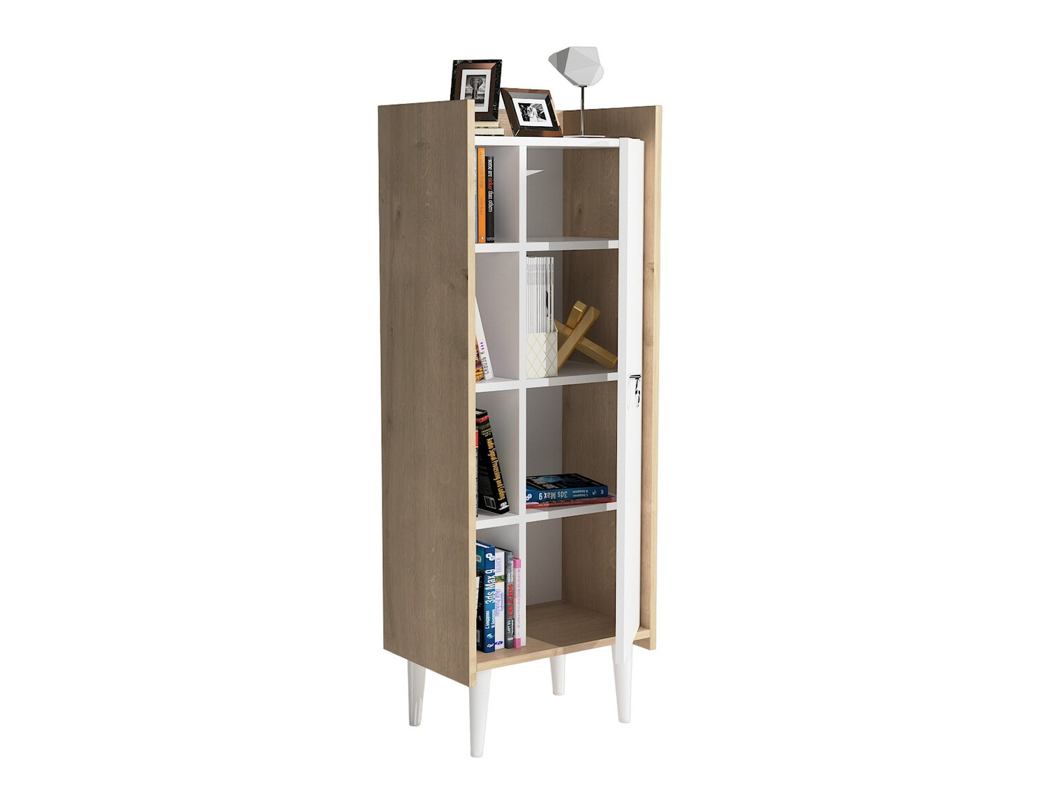 Polica Kailua 470 (Hrast + Belo)