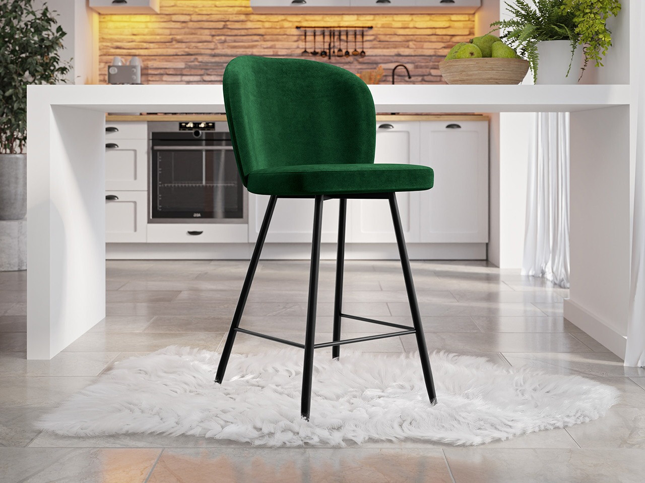 Barska stolica Jackson 101 (Crno + Magic Velvet 2225)