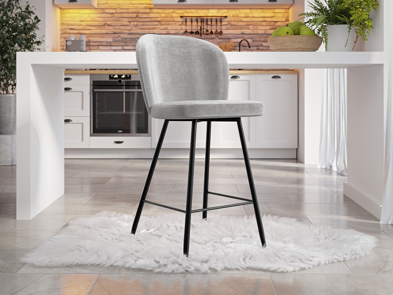 Barska stolica Jackson 101 (Crno + Magic Velvet 2240)