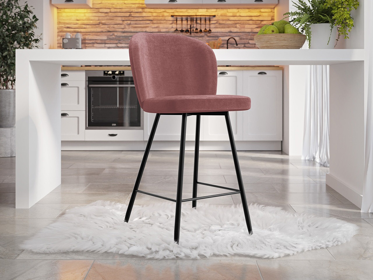 Barska stolica Jackson 101 (Crno + Magic Velvet 2258)