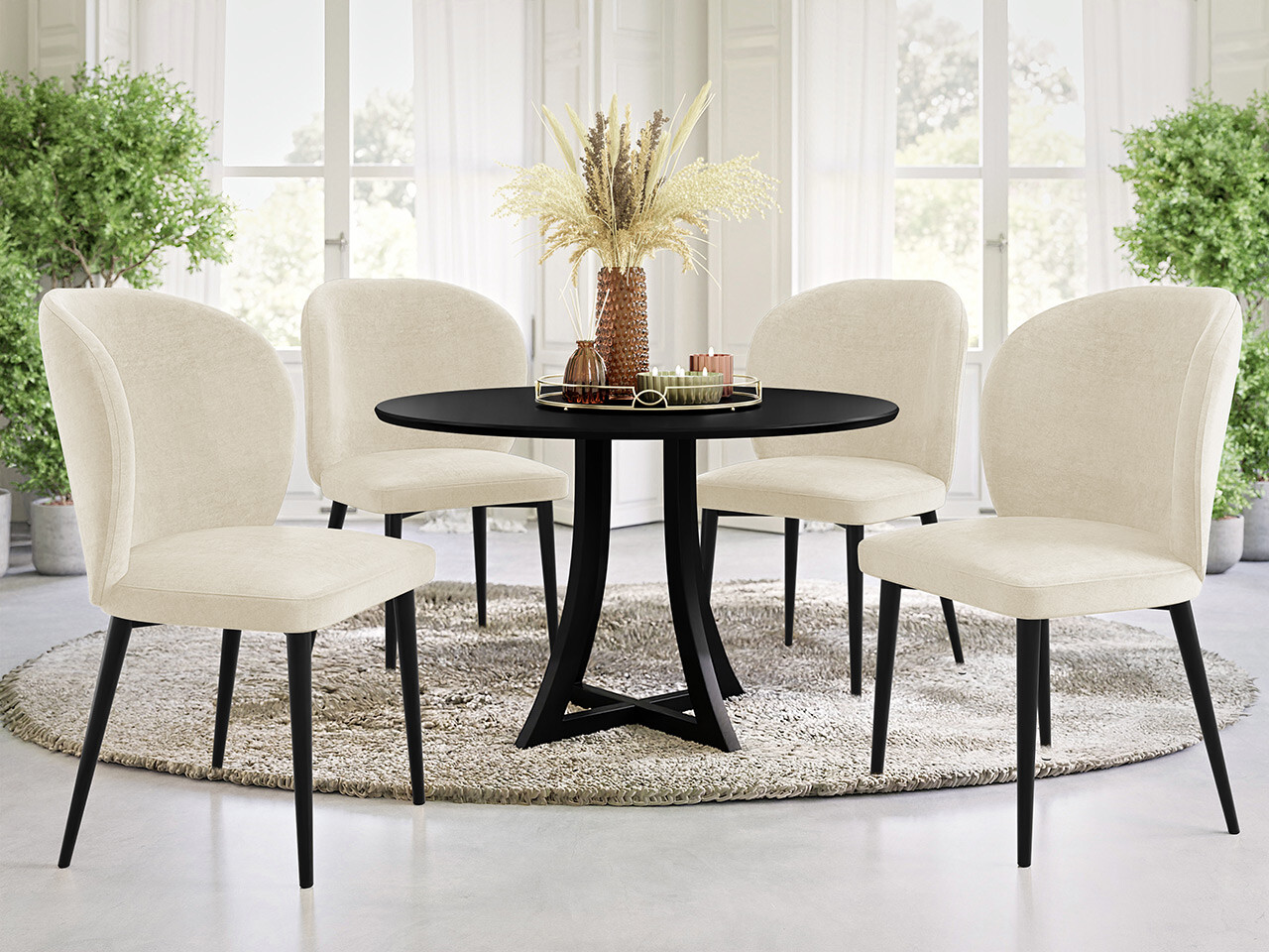 Stolica Jackson 104 (Crno + Magic Velvet 2250)