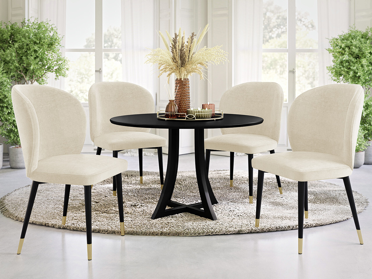 Stolica Jackson 104 (Crno + Magic Velvet 2250)