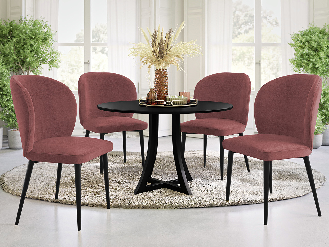 Stolica Jackson 104 (Crno + Magic Velvet 2258)