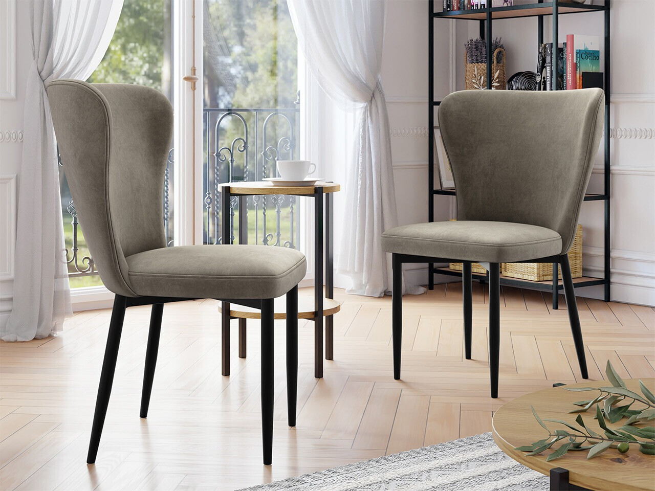 Stolica Jackson 105 (Crno + Magic Velvet 2209)