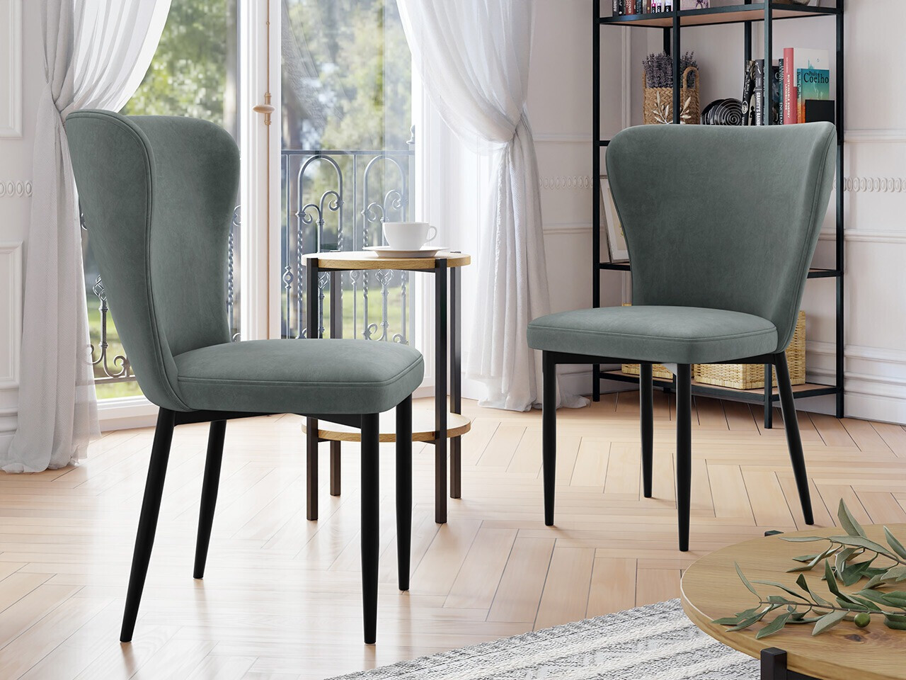 Stolica Jackson 105 (Crno + Magic Velvet 2217)