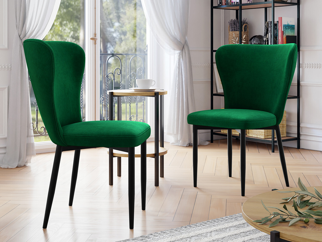 Stolica Jackson 105 (Crno + Magic Velvet 2225)