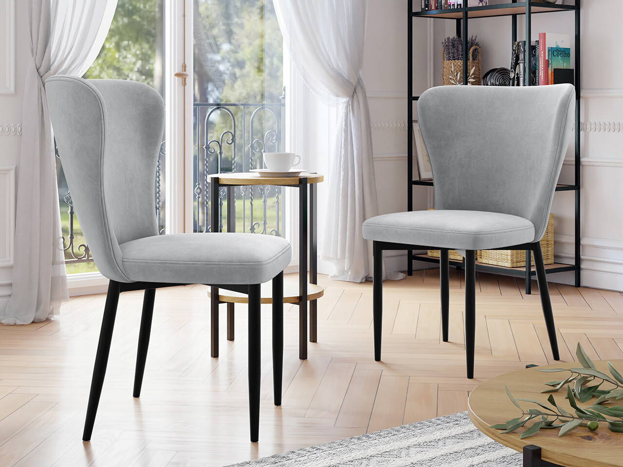 Stolica Jackson 105 (Crno + Magic Velvet 2240)