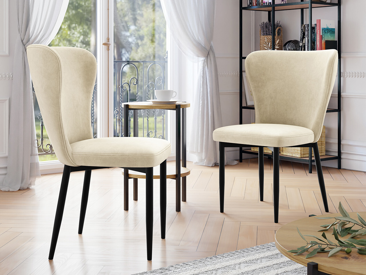 Stolica Jackson 105 (Crno + Magic Velvet 2250)