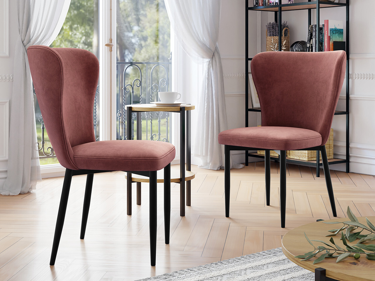 Stolica Jackson 105 (Crno + Magic Velvet 2258)