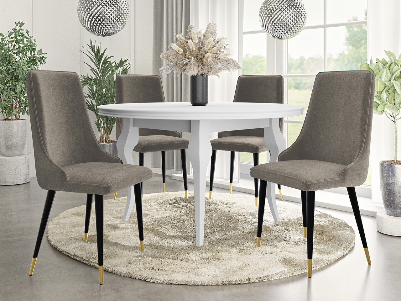 Stolica Jackson 106 (Crno + Magic Velvet 2209)