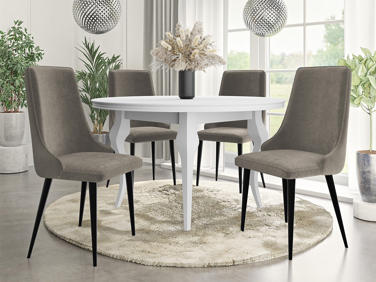 Stolica Jackson 106 (Crno + Magic Velvet 2209)