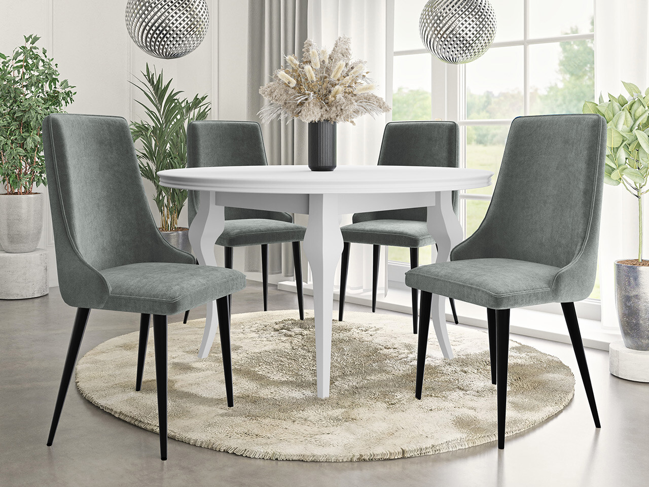 Stolica Jackson 106 (Crno + Magic Velvet 2217)