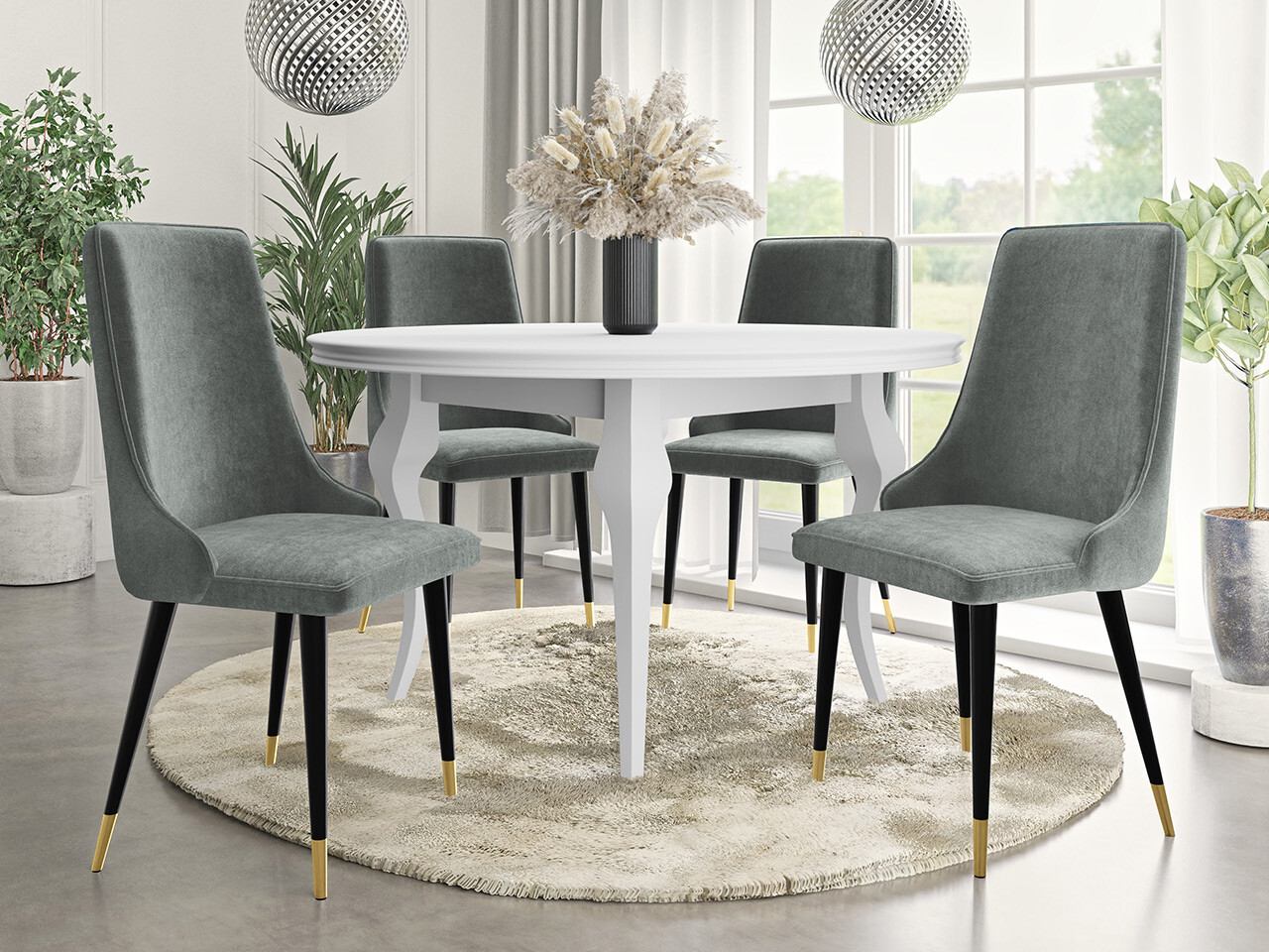 Stolica Jackson 106 (Crno + Magic Velvet 2217)