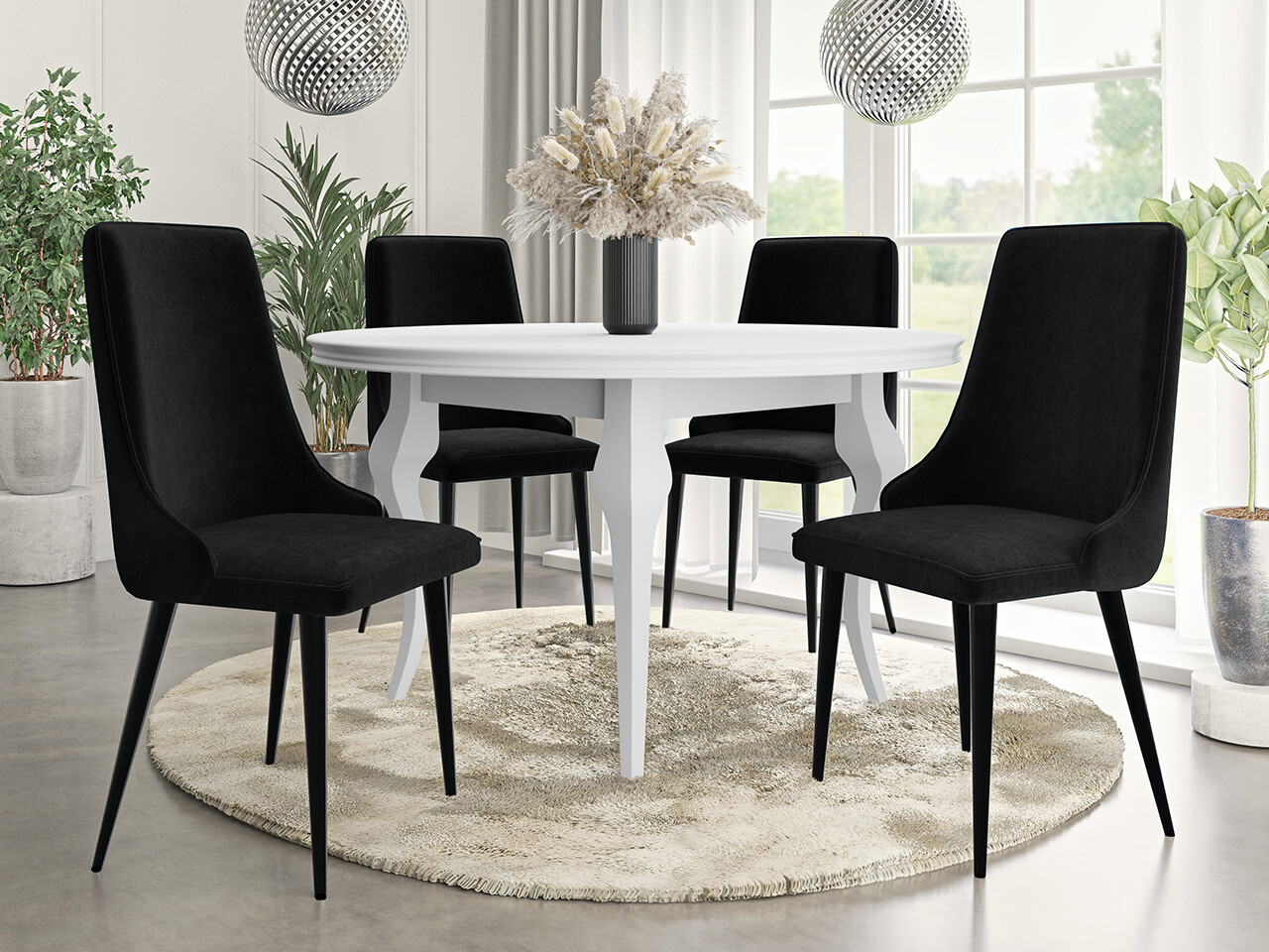 Stolica Jackson 106 (Crno + Magic Velvet 2219)