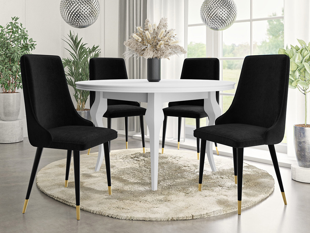 Stolica Jackson 106 (Crno + Magic Velvet 2219)