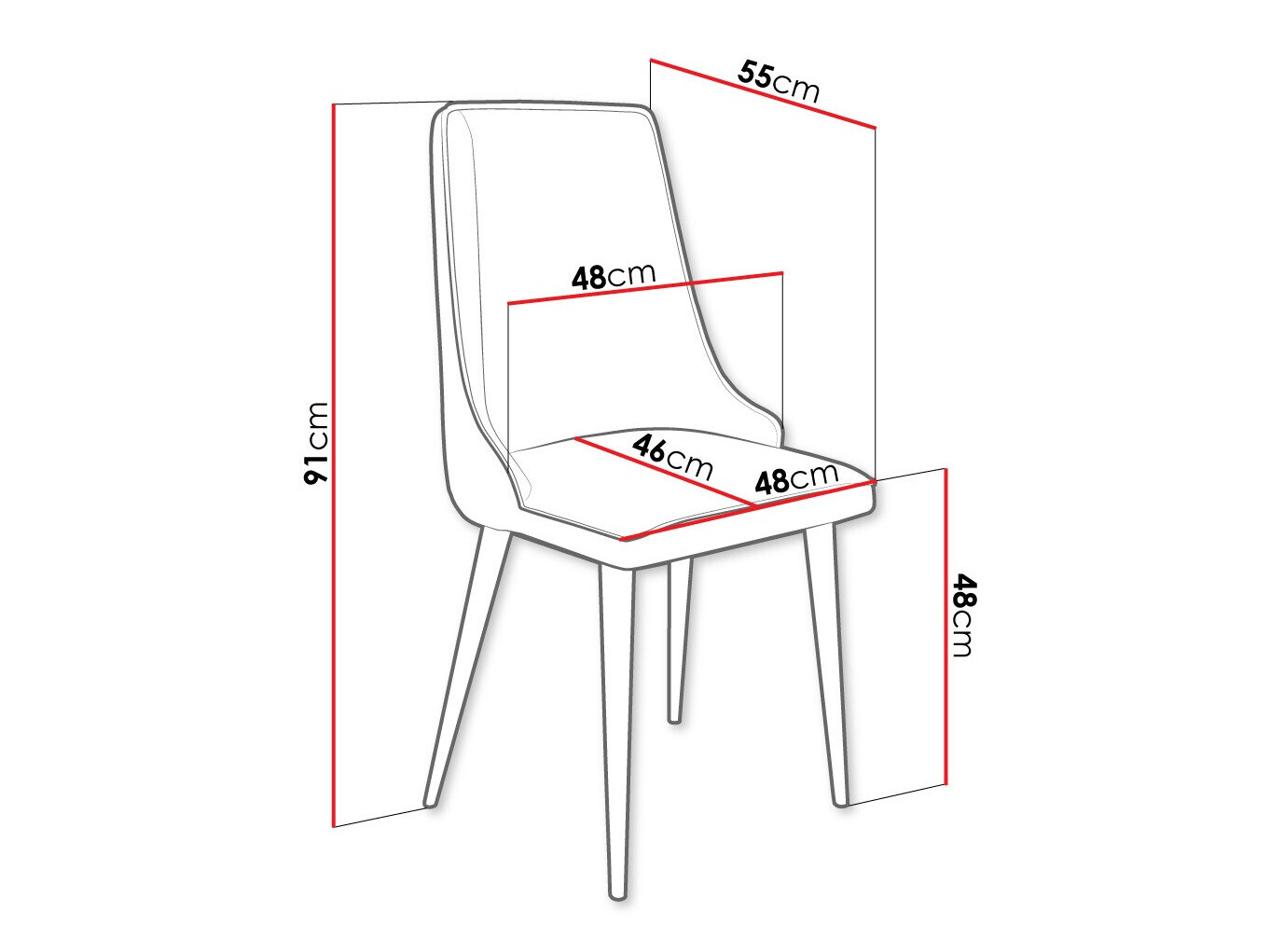 Stolica Jackson 106 (Crno + Magic Velvet 2217)