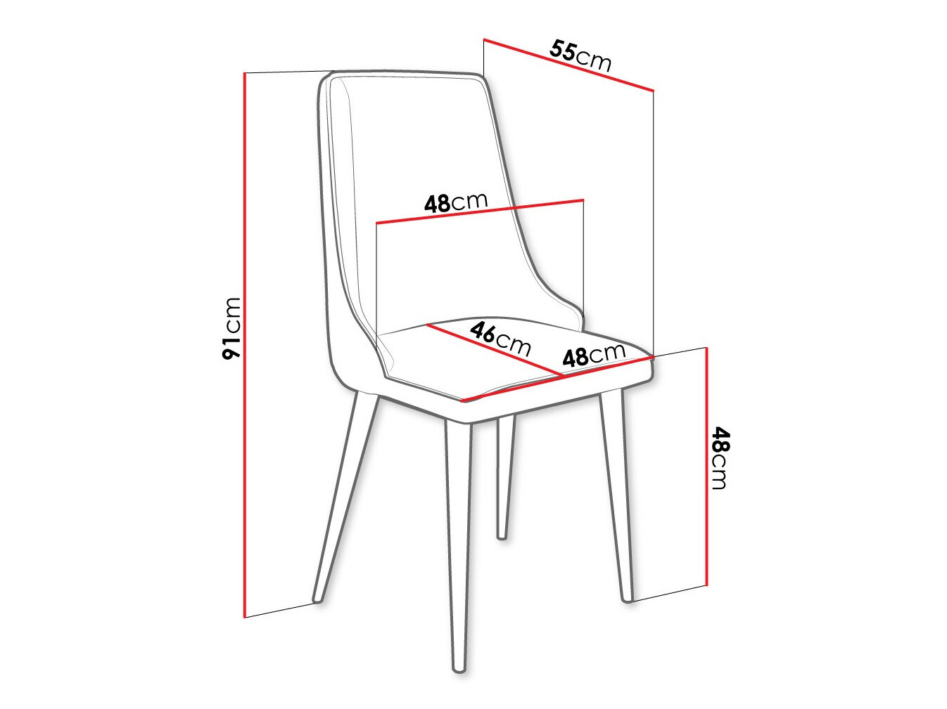 Stolica Jackson 106 (Crno + Magic Velvet 2217)