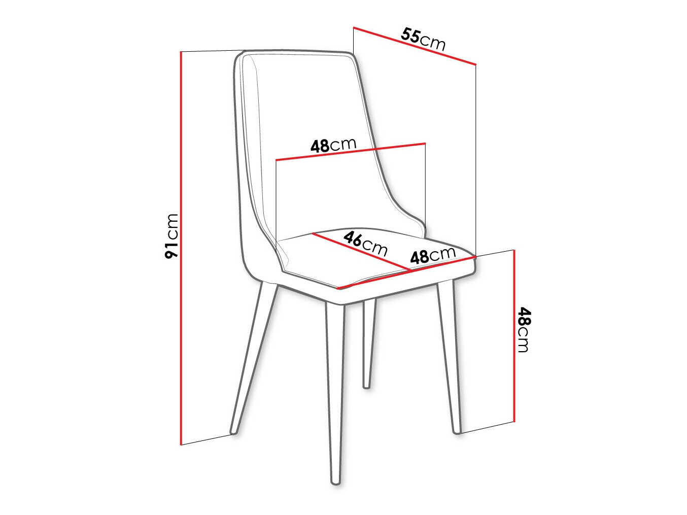 Stolica Jackson 106 (Crno + Magic Velvet 2219)