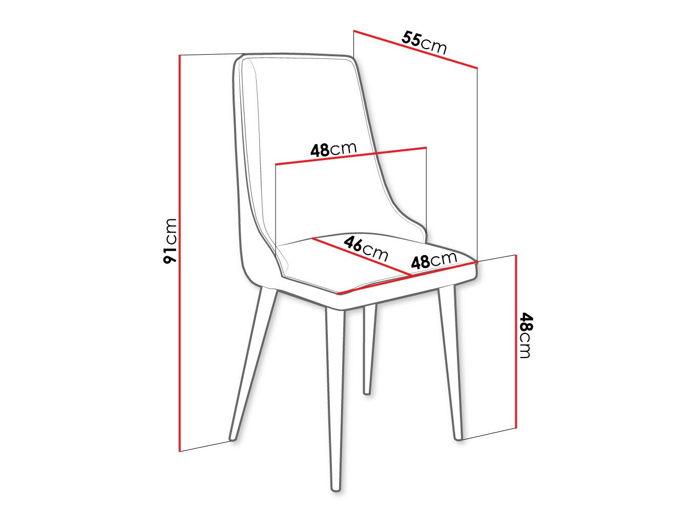 Stolica Jackson 106 (Crno + Magic Velvet 2219)