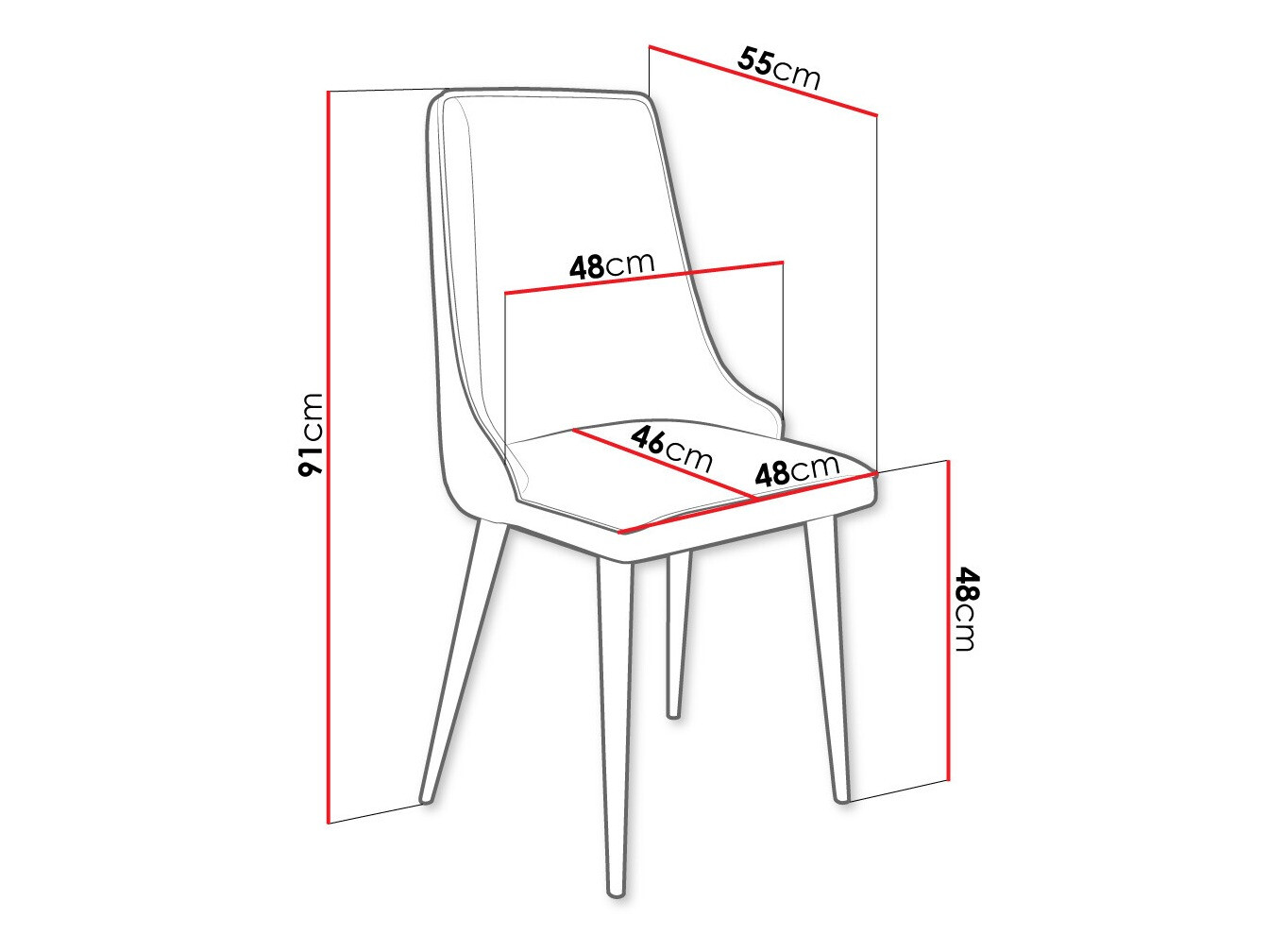 Stolica Jackson 106 (Crno + Magic Velvet 2250)