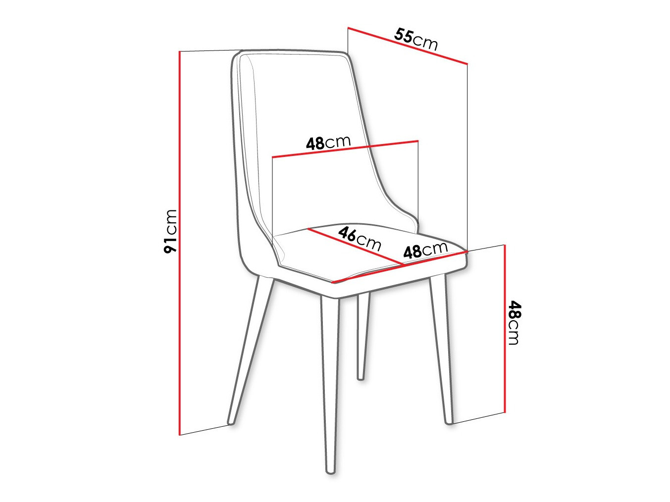 Stolica Jackson 106 (Crno + Magic Velvet 2250)
