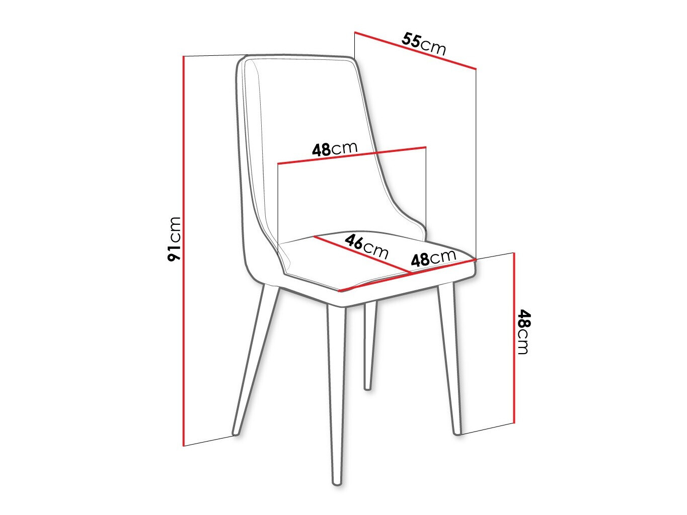 Stolica Jackson 106 (Crno + Magic Velvet 2258)