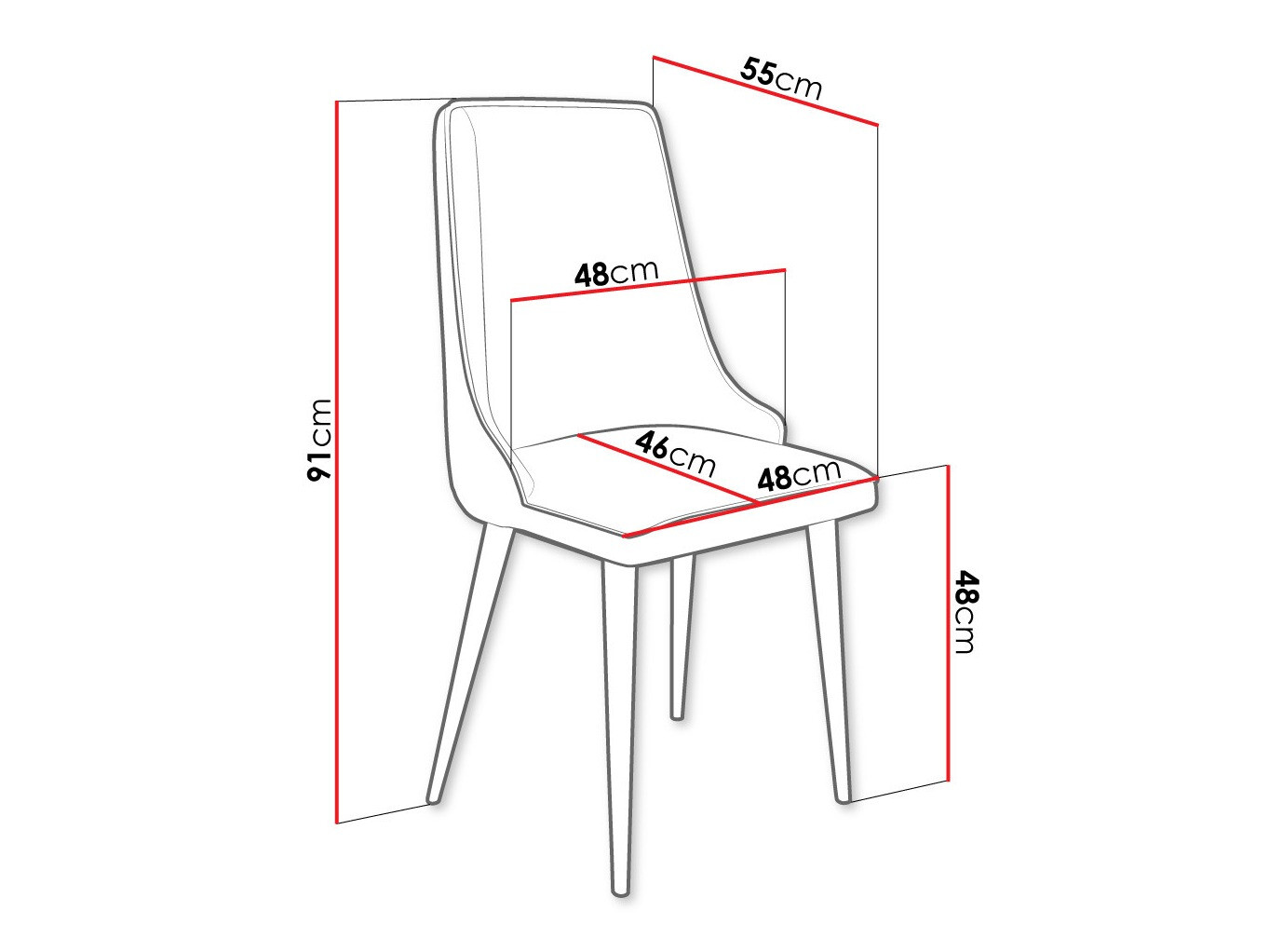 Stolica Jackson 106 (Crno + Magic Velvet 2258)