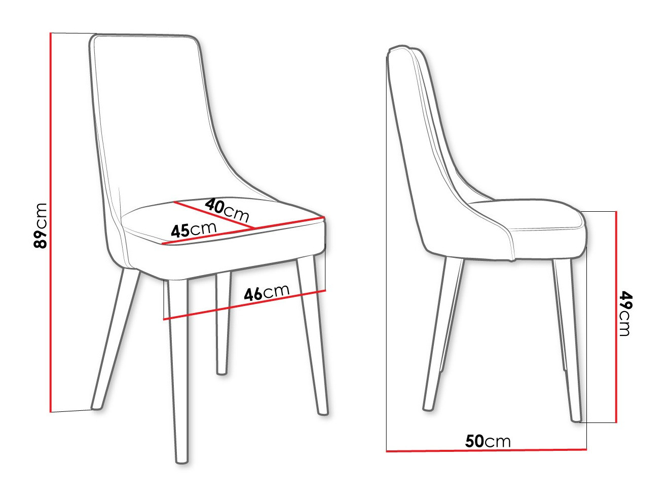 Stolica Jackson 107 (Crno + Magic Velvet 2240)