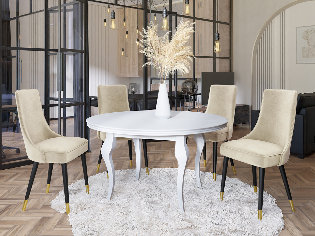 Stolica Jackson 107 (Crno + Magic Velvet 2250)