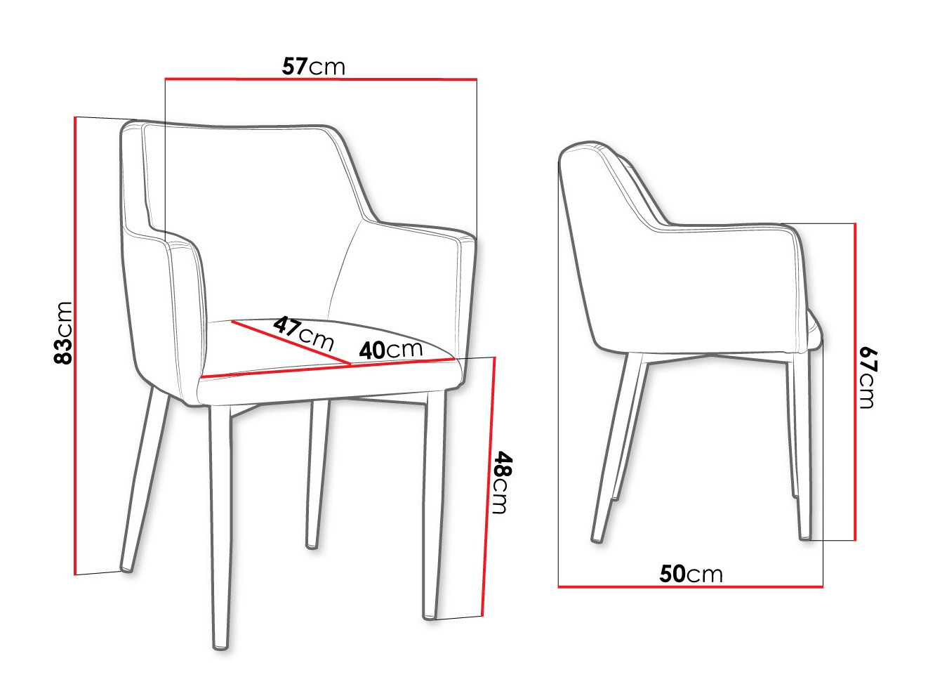 Stolica Jackson 108 (Crno + Magic Velvet 2209)